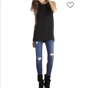 BCBGeneration Black Sleeveless Tunic